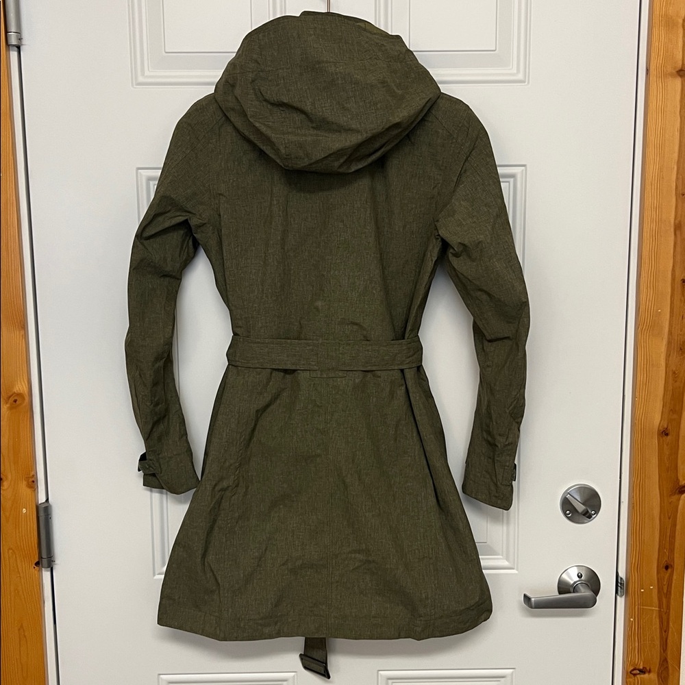 REI Olive Rain Coat with Hood - Picture 5 of 5